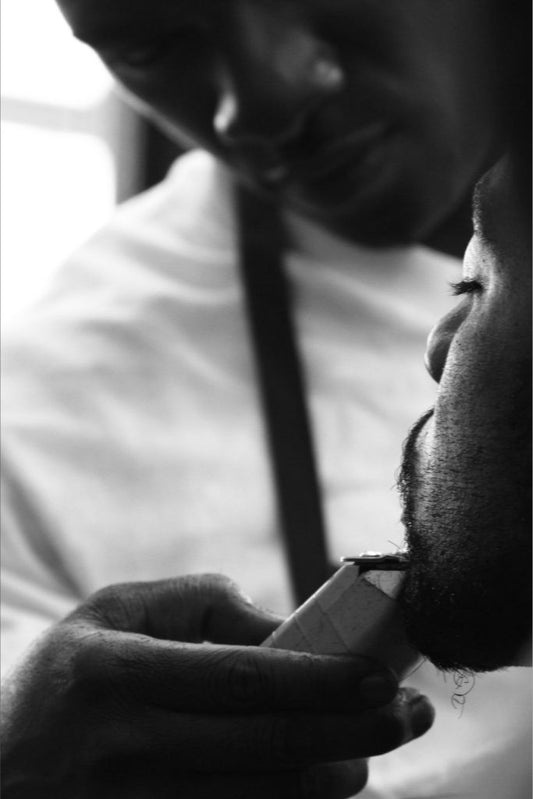The Line Up – Fine Art Print | Black & White Barbershop Photography